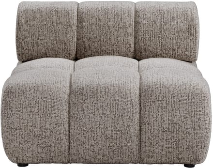Vente-unique Fauteuil in gemêleerde stof - Taupe FACIVIL