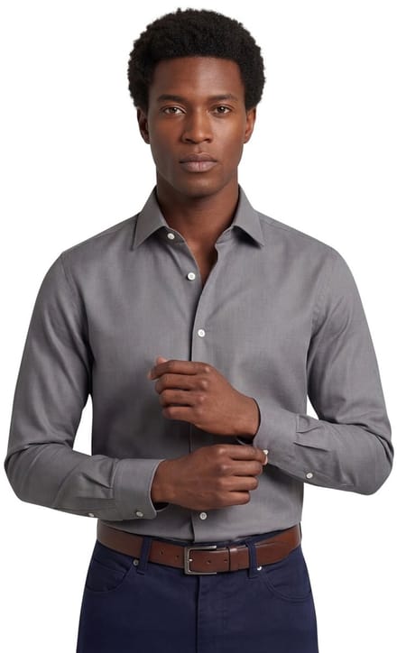 Business overhemd Boss Black Slim Fit grijs