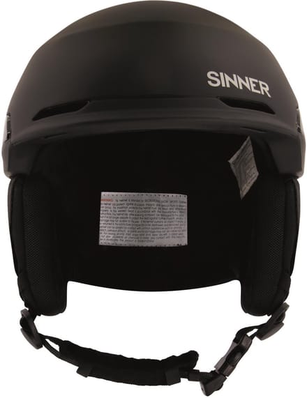 SINNER ZERMATT Unisex Skihelm - MATTE Zwart - Maat L, 59-62 cm