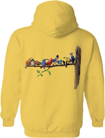 Vogels Birds The Coloured House Hoodie M