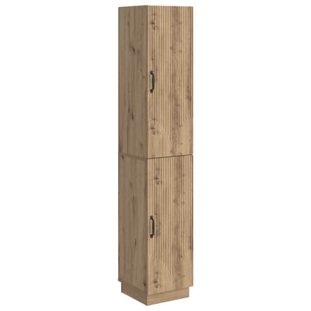 vidaXL - Kast - Set - 2 - st - Artisanaal - eiken - Bewerkt - hout