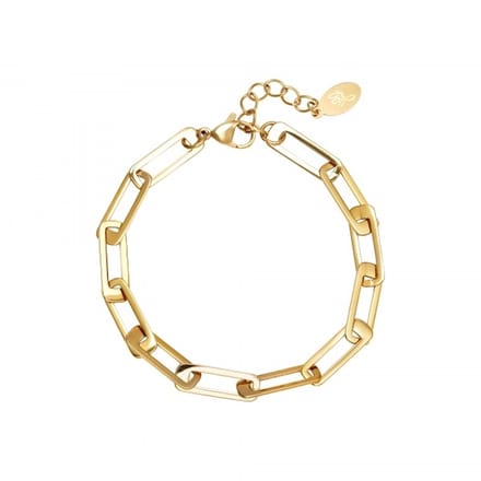 Armband Rechthoekige Schakels | Goud