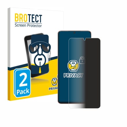 BROTECT - privacy screenprotector voor Samsung Galaxy S21 Plus 5G - Folie Beschermfolie Blauwlichtfilter 2 Stuks
