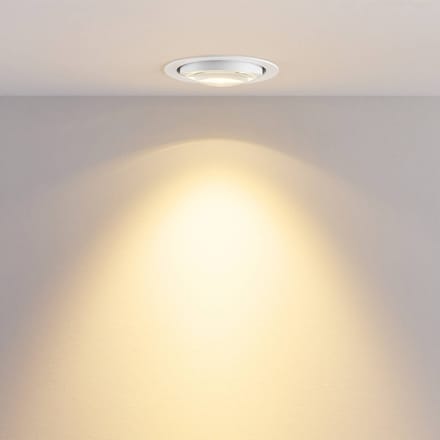 Molto Luce LED plafond inbouwlamp MAG MINI, wit, Ø 10 cm, CCT 18 V