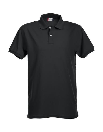 Clique Stretch Premium Polo 028240 - Zwart - S