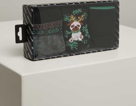 Urban Classics Sokken -35/38- Christmas Dog Multicolours