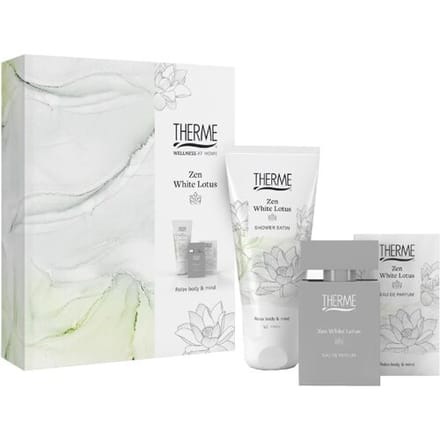 THERME Zen White Lotus Perfume Gift Set - gesckenkset - Eau de Parfum 30 ml+Shower Satin 200 ml