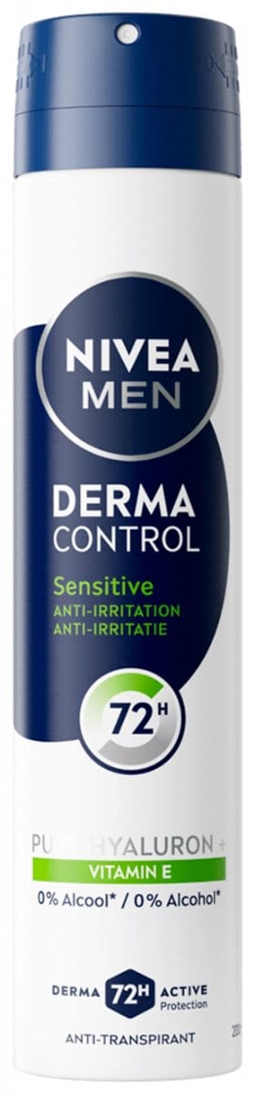Nivea Men Derma Control Sensitive Anti-Transpirant Deodorant 72H Spray 200 ml
