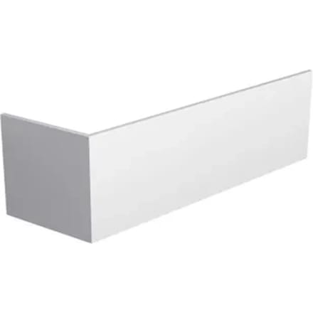 Allibert Inkortbaar Badmantel Voor Assymetrisch Bad 160x54 Cm - Wit