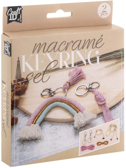 Creative Craft Group Macrame Keychains Set of 2