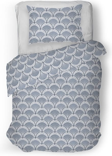 Snoozing Feline Dekbedovertrek - Eenpersoons - 140x200/220 cm - Blauw