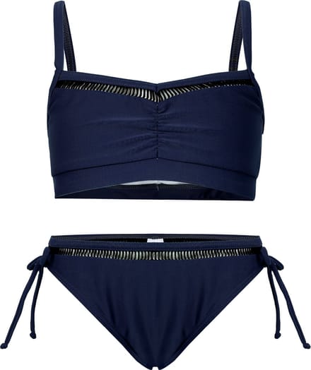 Bikini classic met kant detail - Donkerblauw 170-176