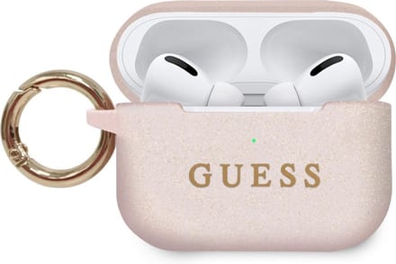 Guess AirPods Pro 1 (1e generatie) Case met ring - Licht Roze