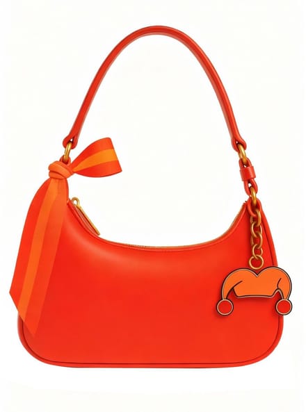 Fjesta© Kielegat tas - Schoudertas rood met nar hanger