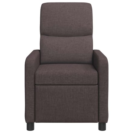 vidaXL - Recliner - Donkerbruin - Polyester