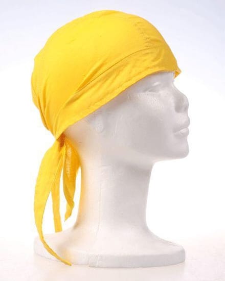 Gele bandana luxe kwaliteit