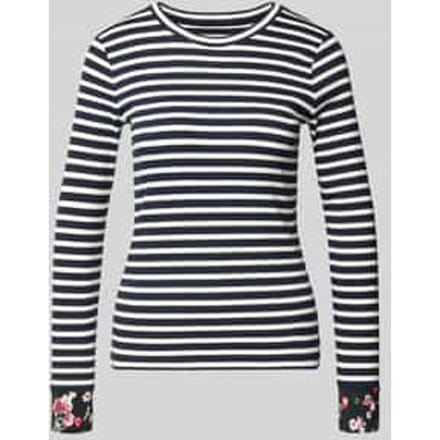 Slim fit shirt met lange mouwen van katoenmix