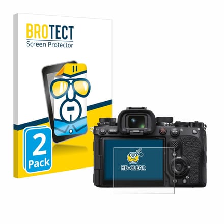 BROTECT - Screenprotector voor Sony Alpha 1 II (ILCE1M2B) - Folie Beschermfolie transparant 2 Stuks