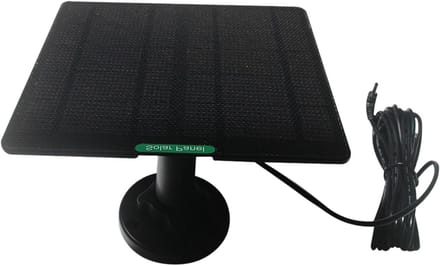 Solar Panel Portable | Solar Powered Battery Charger for Security Camera | Durable External Lightweight Energy Saving Battery Pack for Home Apartment Reserve
