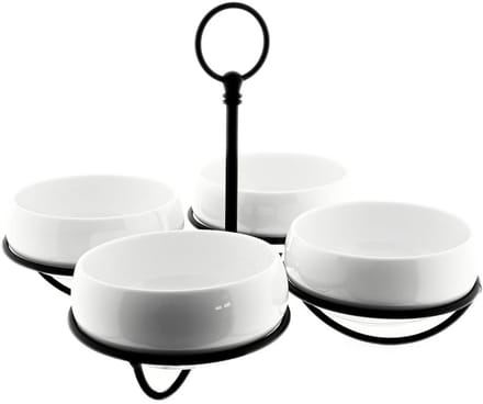 Belicia - Snackschalen Set - Serveerschaal - 5-delig - Porselein