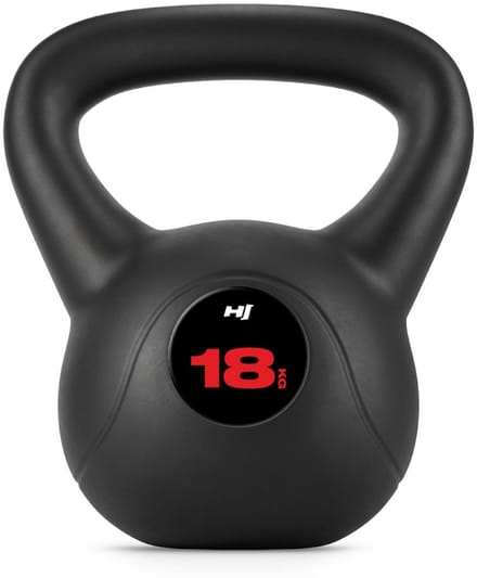 Hop Sport Kettlebell – Vinyl Kettlebell – 18 kg – Ergonomische Handgreep – Antislip Basis