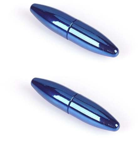 Liebe Seele - Magnetische Tepelklemmen Oval - Blauw Chroom