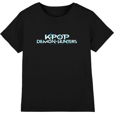 K-Pop Demon Hunters Kinderen/Kinderen Logo T-shirt (Zwart)