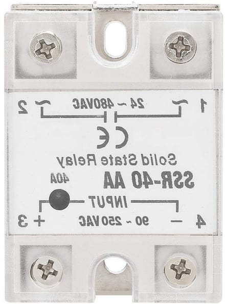 40A Solid State Relay Module voor AC-toepassingen, 90-250V Ingang en 24-480V Uitgang, LED Indicator en Duurzaam Ontwerp