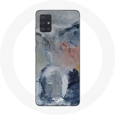 Coque - Samsung - Galaxy A51 - Souple - Abstrait - Gris gris