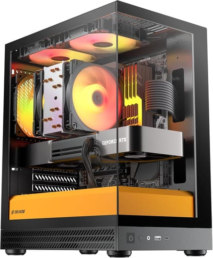 Micro ATX Computer Case - PC Behuizing Mini-Tower - PC Bouwen - Gehard Glas Panelen - 309 mm GPU Lengte