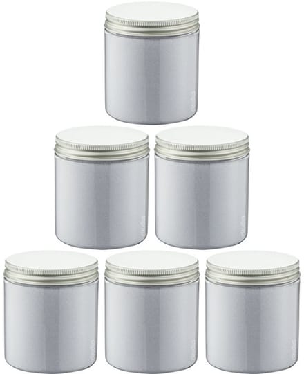 Scrubzout Lavendel - 300 gram - Pot met aluminium deksel - set van 6 stuks - Hydraterende Lichaamsscrub