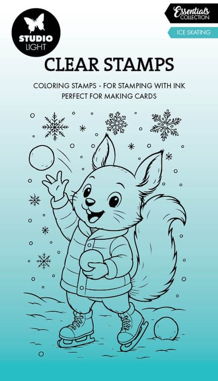 Clear stamps Ice skating - Essentials nr. 896