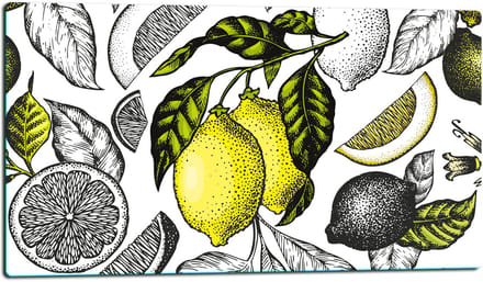 TMK ArtDeko - Snijplank - Glas - 52x30 cm - Fruitmotief