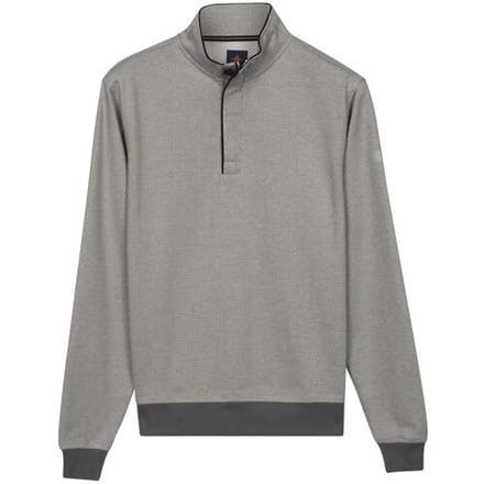 Baileys Trui Half Zip Yarn Dyed Jacquard Interlock Soft Grey / male