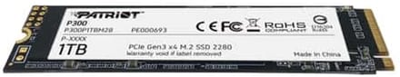 Patriot Memory P300 M.2 1000 GB PCI Express 3.0 NVMe