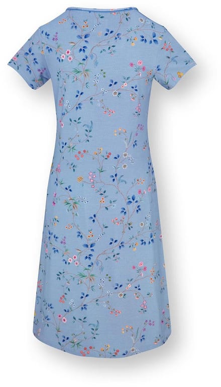Pip Studio - Daniela Nachthemd Lange Mouw Dames - Loungewear - Delhi Dreams - Blauw - M