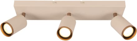 Lucide REGINA - Plafondspot (Plafondlamp) - 3xGU10 (MR16) - Taupe - Essential