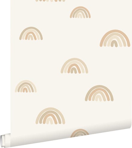 ESTAhome behang regenboogjes beige - 53 cm x 10.05 m - 139685