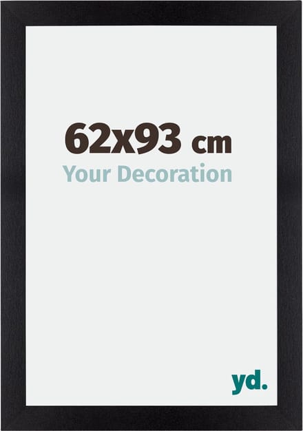 Your Decoration - Fotolijst 62x93 cm - MDF - Zwart Mat - Mura