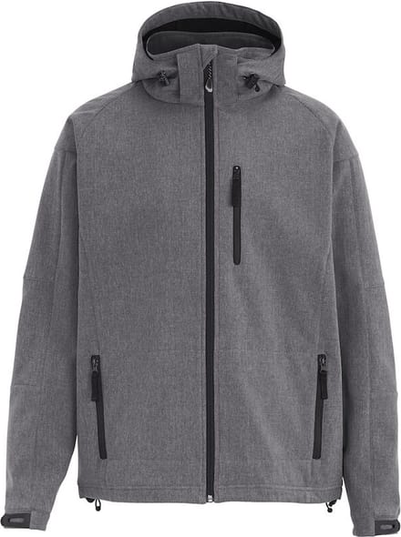 D.A.D SOFTSHELL TULSA 150862 - donker grijs mêlée - L