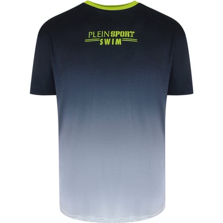 Gradiëntstijl Korte Mouwen T-shirt in Navy