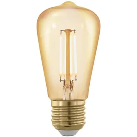 Eglo Ledfilamentlamp Edison - Amber - D4,8cm - Warm Wit - E27 - 4w