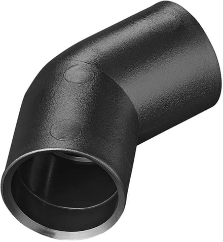 ProPlus Hoekstuk 45° - Ø28 mm - PE Zwart - Snelle Montage