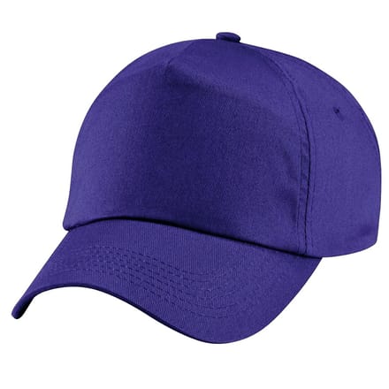 Beechfield Unisex Junior Junior 5 Panel Baseball Cap (Paars)