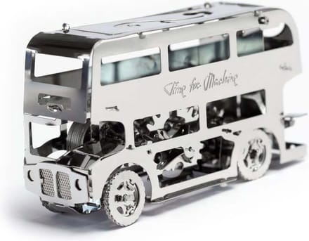 Time For Machine Modelbouwset Cute Double Decker Staal