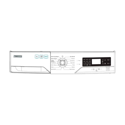 AEG controlepaneel, wit, Zanussi, EN,SYM 140209232010