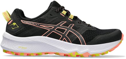 ASICS Trabuco Terra 2 - Trailschoenen - Maat 43.5 - Black/Sun Coral / Zwart Rood - Trabuco - Trailrunning - Dames Trailschoenen