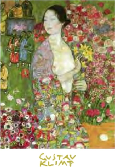 Mini kunstposter - Gustav Klimt - De danseres - 24x30 cm