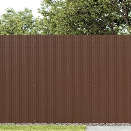 vidaXL - Tuinhek - Dubbelzijdig - Bruin - 1,8x3 - m - PVC