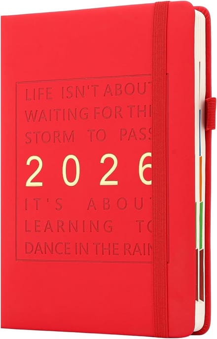 A5 Dagboek 2025-2026 - Dagplanner met kleurrijke tabbladen en bladwijzer